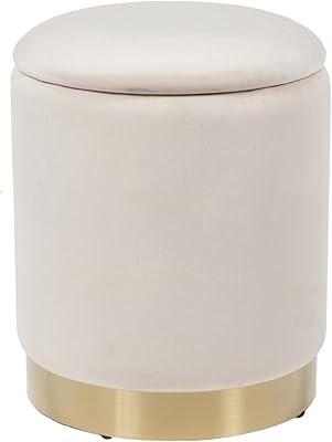 Pandora moho repose-pieds rond rembourré en velours avec base ronde en métal doré pour salon, chambre à coucher, bureau à domicile (beige, s). DIAYTAR Côte d'Ivoire est une boutique en ligne généraliste qui propose plus de 300 000 références de produits. Avec sa variété de choix et sa qualité de service, elle est devenue la boutique en ligne leader en Côte d'Ivoire. Elle offre une expérience d'achat en ligne sécurisée et fiable.