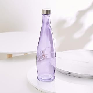 Bouteille d'eau en verre home box bellissimo - 1 litre, violet/argent. DIAYTAR COTE D'IVOIRE est une plateforme e-commerce dynamique qui se distingue par sa large sélection de produits et son engagement en faveur de la satisfaction client. La boutique en ligne met régulièrement à jour ses collections pour refléter les dernières tendances et offrir aux clients les produits les plus récents et les plus demandés. Cela permet aux clients de rester à la pointe de la mode et de la technologie.