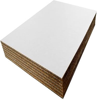 Papier à lettres ondulé blanc topstar 8,5 x 11, palettes en carton plat