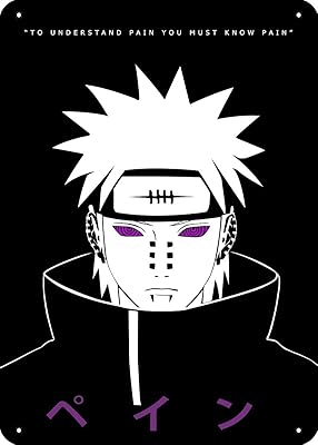 Kmiiliy nagato pain anime citation naruto shippuden anime affiche plaque métal étain signe