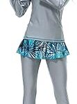 Ensemble de maillot de bain burkini pour femme au design islamique modeste, manches