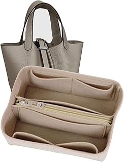 Hermes picotin bag organizer 18 bags organizer avec fermeture éclair et couvercle matelassé