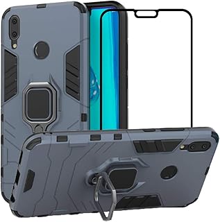 Coque de protection hybride résistante aux chocs avec béquille pour huawei y9 2019