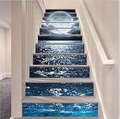 Miss sixty 13 pièces-ensemble autocollants d'escalier auto-adhésifs 3d décoration de maison en vinyle