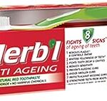 Dentifrice anti-âge rouge naturel anti-âge dabur herbal, 150 g + brosse à dents