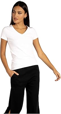 T-shirt col v pour femme, manches courtes, coupe classique, chemisier confortable pour femme, en coton, respirant, lavable en machine. Diaytar Côte d'Ivoire, boutique en ligne généraliste, offre plus de 300 000 références pour répondre à tous vos besoins. Avec sa sélection variée, vous trouverez facilement ce que vous cherchez. Elle est devenue la boutique leader en Côte d'Ivoire pour ses services fiables.