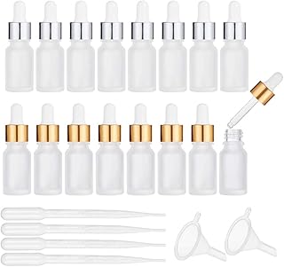 Penecrete pack de 16 flacons en verre dépoli de 10 ml avec compte-gouttes