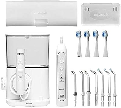 Kit d'entretien complet waterpik 9.0. 1 brosse à dents électrique sans fil 9.0 avec pompe à eau pour fil dentaire, paquet de 2 embouts de brosse de rechange black seeker. La boutique en ligne DIAYTAR COTE D'IVOIRE est la destination idéale pour les consommateurs ivoiriens qui recherchent des produits de qualité à des prix abordables. Avec une équipe de professionnels dédiés, la boutique garantit la satisfaction des clients et propose des solutions pour tout problème éventuel. La variété des produits et la qualité du service font de DIAYTAR COTE D'IVOIRE la boutique en ligne la plus populaire en Côte d'Ivoire.