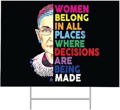 Signpro ruth bader ginsburg panneau de cour | pour les femmes