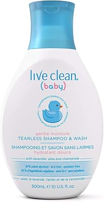 Shampoing et nettoyant pour bébé hydratant doux et sans déchirures life clean, blanc