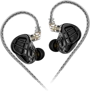 Smartae - écouteurs intra-auriculaires filaires zar hifi, technologie hybride 7ba + 1dd, casque