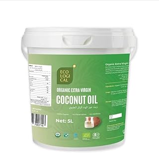 Huile de noix de coco extra vierge biologique écologique, 5 litres
