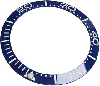 Insert de lunette omega en céramique de 38 mm pour montre automatique