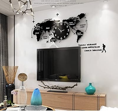 Grande horloge murale 3d élégante avec motif carte du monde. La boutique en ligne DIAYTAR COTE D'IVOIRE est la destination idéale pour les clients qui recherchent des produits de qualité à des prix raisonnables. Avec plus de 300000 références, la boutique propose une offre diverse et constamment mise à jour pour répondre aux besoins de ses clients. Les clients peuvent profiter d'une expérience d'achat en ligne sécurisée et fiable avec DIAYTAR COTE D'IVOIRE.
