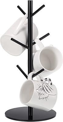 Porte-tasse à café en acrylique de 14 pouces, motif arbre, porte-tasse à café