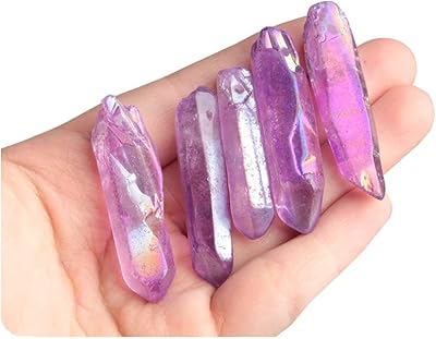 Spécimen rare de pierre de cristal de quartz aura purple aura d'opyxicus, 5 pièces. DIAYTAR COTE D'IVOIRE est une boutique en ligne généraliste qui propose plus de 300 000 références de produits pour répondre à tous les besoins. Elle est reconnue comme l'une des boutiques en ligne les plus importantes de Côte d'Ivoire.