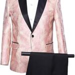 Costume fluenim pour hommes, col châle, costume de marié deux pièces, robe