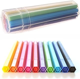 Stylo à encre aqueuse hexagonale muji, 10 couleurs dans un tube
