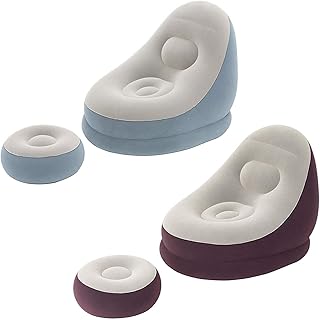 Chaise de croisière gonflable bestway avec pouf de comfort