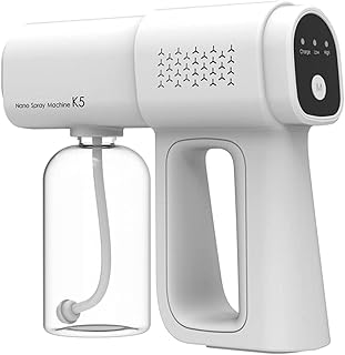 Pistolet à vapeur k5, pistolet pulvérisateur nano-désinfectant portable rechargeable avec lumière bleue 380