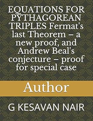 Équations pour les triples pythagoriens et dernier théorème de fermat – une nouvelle