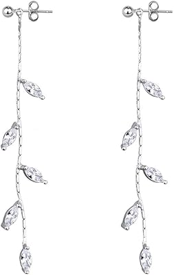 Boucles d'oreilles pendantes en argent sterling 925, chaîne pour femmes, adolescentes, feuilles d'olivier, boucles d'oreilles de mariage, boucles d'oreilles de mariée. DIAYTAR COTE D'IVOIRE propose une large gamme de produits avec plus de 300000 références, répondant ainsi aux besoins variés de sa clientèle. En tant que boutique leader en Côte d'Ivoire, DIAYTAR COTE D'IVOIRE assure une expérience d'achat en ligne fiable et sécurisée. Avec une offre constamment mise à jour, les clients peuvent découvrir de nouveaux produits régulièrement.