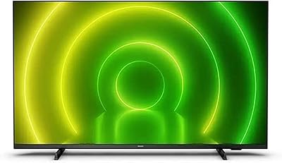 Téléviseur led philips 4k uhd android, gris foncé, modèle 50put7406