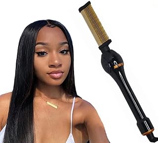Lisseur électrique steen hot comb pour boucler les cheveux mouillés et secs, fer