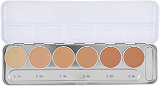 Palette anti-cernes kryolan dermacolor cream, teint, 6 couleurs d 1 w - d