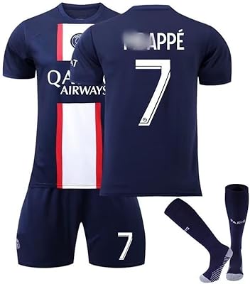 Maillot de football pour garçons 2022-2023 pa-ris st home mbap #07 maillot