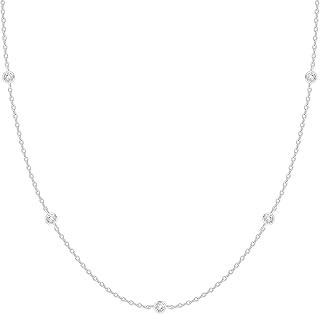 Collier station plaqué or 14 carats | collier bty en diamant simulé |