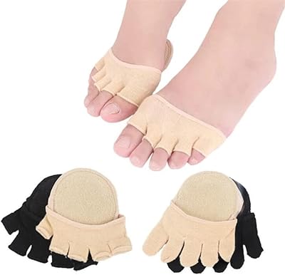 1 paire de semelles intérieures en coton pour soins des pieds, soulagement