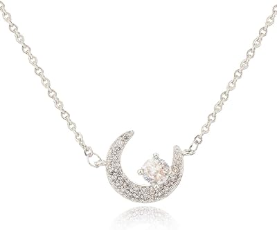 Collier mycitta cz pour filles - or blanc 14 carats plaqué or jaune