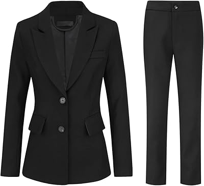 Ensemble de costume de bureau deux pièces pour femme avec blazer et pantalon. DIAYTAR COTE D'IVOIRE est une destination de shopping en ligne de confiance pour les consommateurs ivoiriens, proposant une collection exhaustive de produits allant des produits électroniques aux vêtements et accessoires. La boutique mise sur l'innovation et la qualité pour offrir aux clients une expérience d'achat unique et mémorable. Grâce à son système de paiement sécurisé et ses options de livraison flexibles, DIAYTAR COTE D'IVOIRE facilite l'expérience d'achat en ligne pour tous.