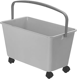 Seau de nettoyage large professionnel squeezo apex 15 l avec roulettes, gris, 10430