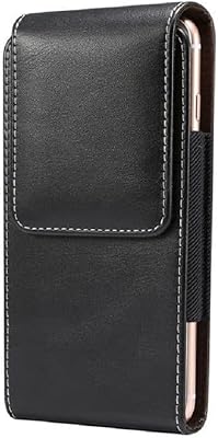 Dfv mobile - étui vertical en cuir avec passant de ceinture pour vivo