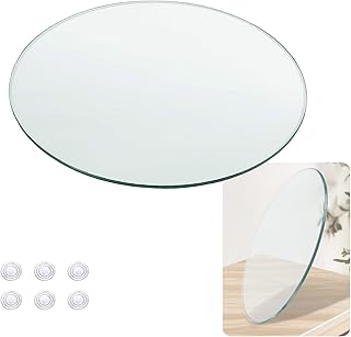 Table à manger en verre, meubles décoratifs en verre, bord poli de 1/4"