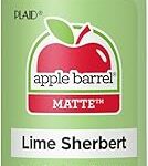 Peinture acrylique apple barrel, couleurs assorties (2 oz), 21480, lemon sherbert