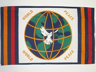 Az flag drapeau de la paix mondiale 90 x 60 cm - 60