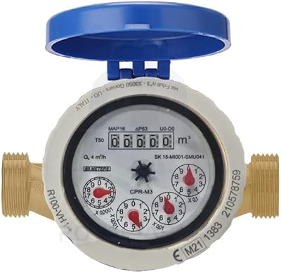 Compteur d'eau analogique biellatm hd, débitmètre d'eau intelligent pour jardin intérieur et extérieur