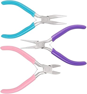 Wawasia pinces de fabrication de bijoux diy, fournitures d'outils d'artisanat avec pinces rondes