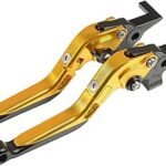 Leviers de frein de moto cnc 530 pliables et réglables en aluminium t-max