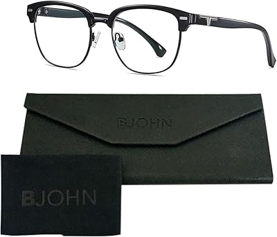 Lunettes bjun bloquant la lumière bleue pour femmes et hommes, anti-fatigue oculaire et éblouissement uv - le forfait comprend des lunettes, un étui élégant et un chiffon de nettoyage. DIAYTAR COTE D'IVOIRE est une boutique en ligne généraliste qui propose plus de 300 000 références de produits, faisant d'elle la boutique leader en Côte d'Ivoire. La boutique offre une large gamme de produits, allant des produits alimentaires aux articles de maison, en passant par les vêtements et les accessoires. DIAYTAR COTE D'IVOIRE est le premier choix pour les consommateurs ivoiriens qui cherchent des produits de qualité à des prix compétitifs.
