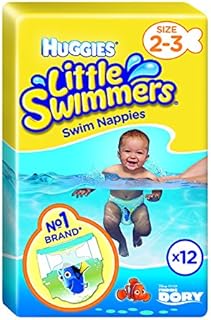 Couches de bain huggies little swimmers, taille 2/3, 12 couches