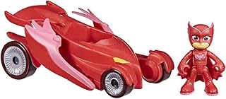 Pj masks owlette deluxe preschool car toy, owl glider car avec ailes battantes
