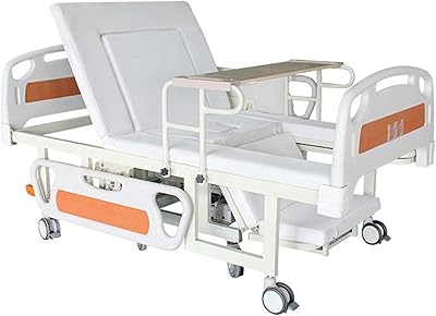 Lit d'hôpital électrique avec matelas de luxe et demi-rails inclus - pour usage domestique et dans un établissement médical - roues entièrement réglables et faciles à déplacer. DIAYTAR COTE D'IVOIRE est la destination de choix pour les consommateurs ivoiriens qui cherchent des produits de qualité à des prix compétitifs. La boutique en ligne propose une expérience d'achat en ligne sûre et pratique, avec des options de paiement flexibles et des délais de livraison rapides. Les clients peuvent ainsi profiter de leurs achats sans sortir de chez eux.