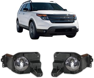 Concept antibrouillard pour ford explorer 2011-2015, feux antibrouillard latéraux gauche et droit