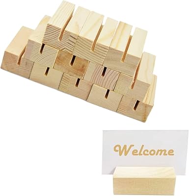 Ensemble luxueux de 12 porte-cartes en bois, support en bois pour panneaux acryliques et affichage de menus, présentoirs de numéros de table rustiques pour mariage, anniversaire, décorations de dîner. La boutique en ligne DIAYTAR COTE D'IVOIRE propose une large gamme de produits pour les clients ivoiriens. Avec plus de 300 000 références, la boutique offre une sélection exceptionnelle de produits de haute qualité à des prix compétitifs. Les clients peuvent trouver des produits pour tous les aspects de leur vie, de la maison à la mode, en passant par les produits électroniques sur le site de DIAYTAR COTE D'IVOIRE.
