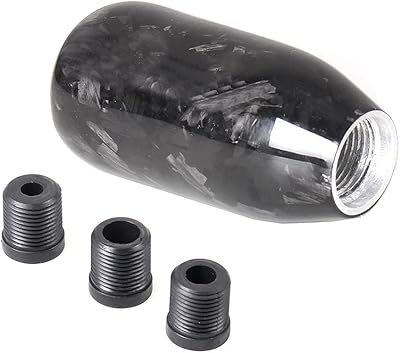 Moog racing pommeau de levier de vitesse en fibre de carbone forgé véritable