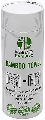 Serviettes en papier réutilisables en fibre de bambou green earth - (30 feuilles) - biodégradables et respectueuses de l'environnement. Avec plus de 300 000 références de produits disponibles, DIAYTAR COTE D'IVOIRE constitue la plus grande boutique en ligne de Côte d'Ivoire. Elle propose une large gamme de produits de marques renommées, à des prix compétitifs, et offre régulièrement des promotions et des remises exclusives à ses clients. DIAYTAR COTE D'IVOIRE est donc la destination idéale pour tous les amoureux du shopping en ligne.